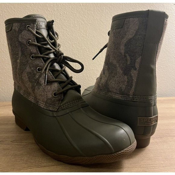Sperry Shoes Brand New Mens Sperry Saltwater Camo Duck Boots Size